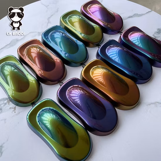 Pigment de perle de caméléon de changement de couleur pour le revêtement de peinture de voiture