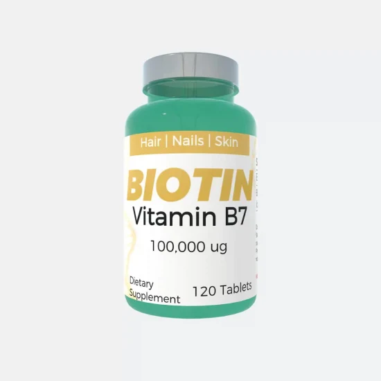 Complément de soins de santé Cheveux Ongles Peau Dmscare-Biotin Comprimés Vitamine B7 Comprimés Biotine